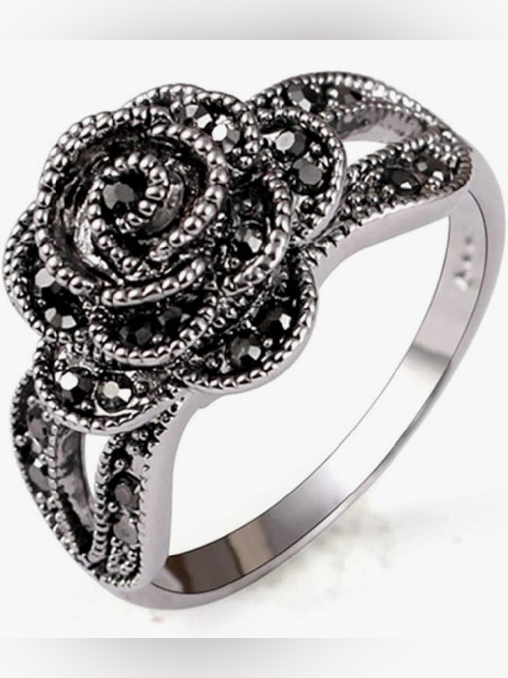 Beautiful Nordstrom Silver Flower Margasites Ring Size 8